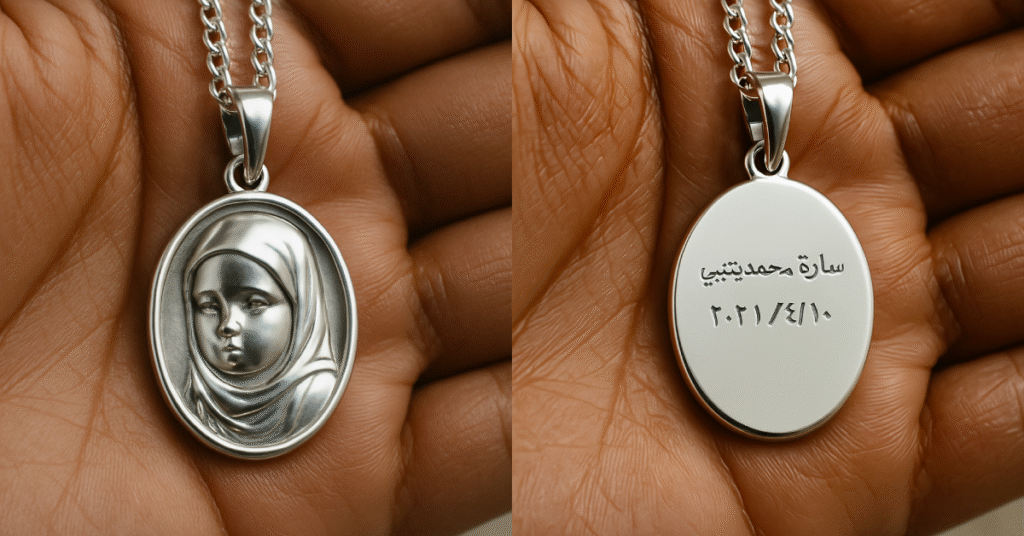 Child Silver Pendant FB Ad
